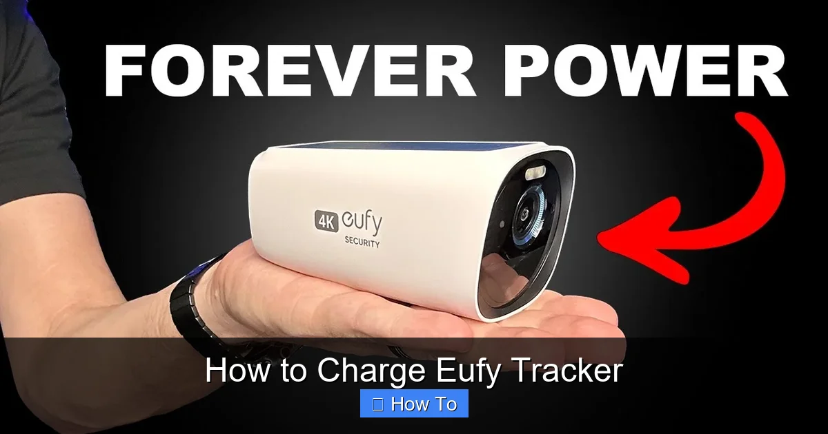 How to Charge Eufy Tracker