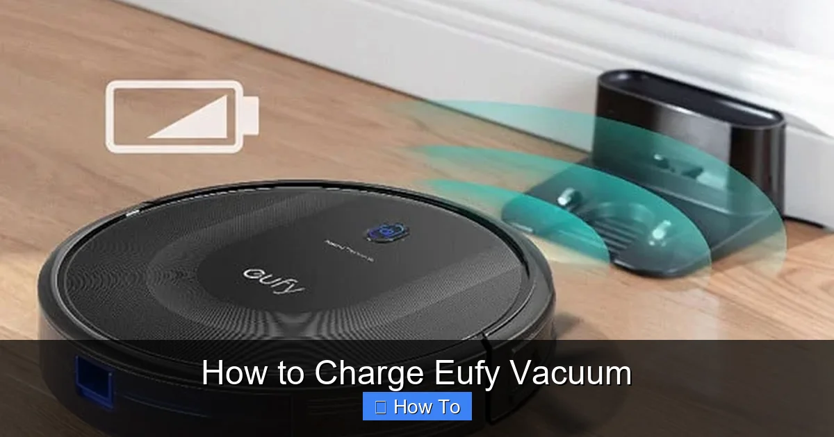 How to Charge Eufy Vacuum