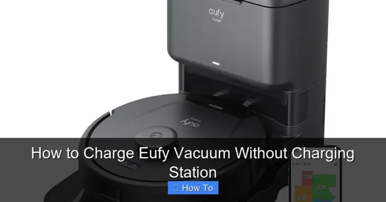 How to Charge Eufy Vacuum Without Charging Station