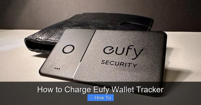 How to Charge Eufy Wallet Tracker