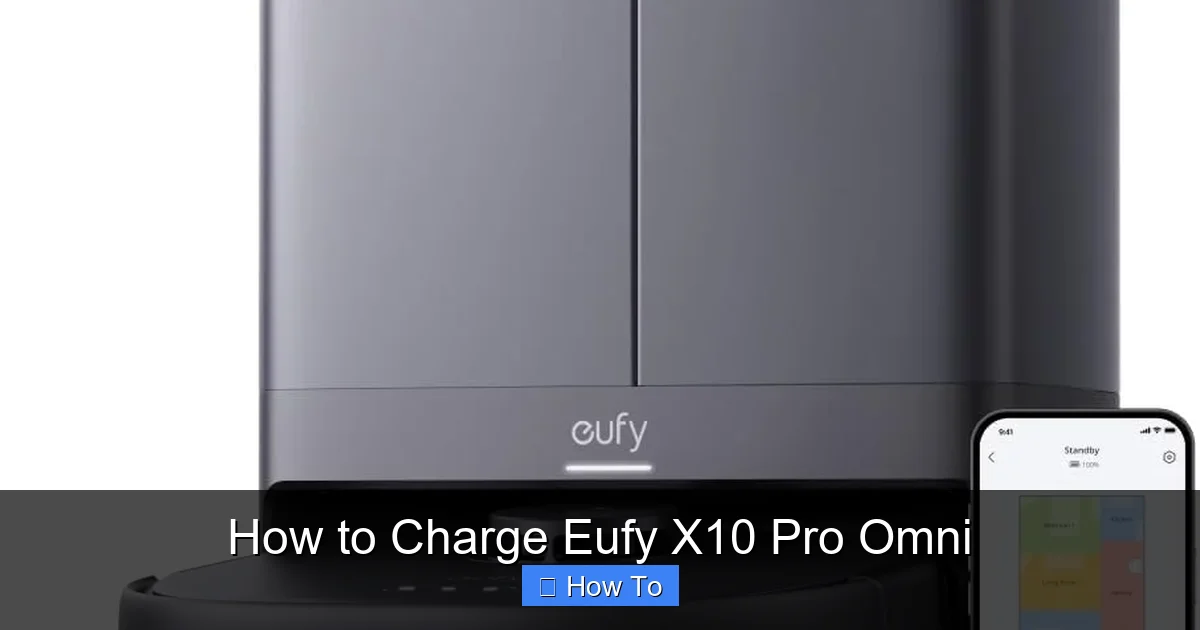 How to Charge Eufy X10 Pro Omni