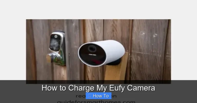 How to Charge My Eufy Camera