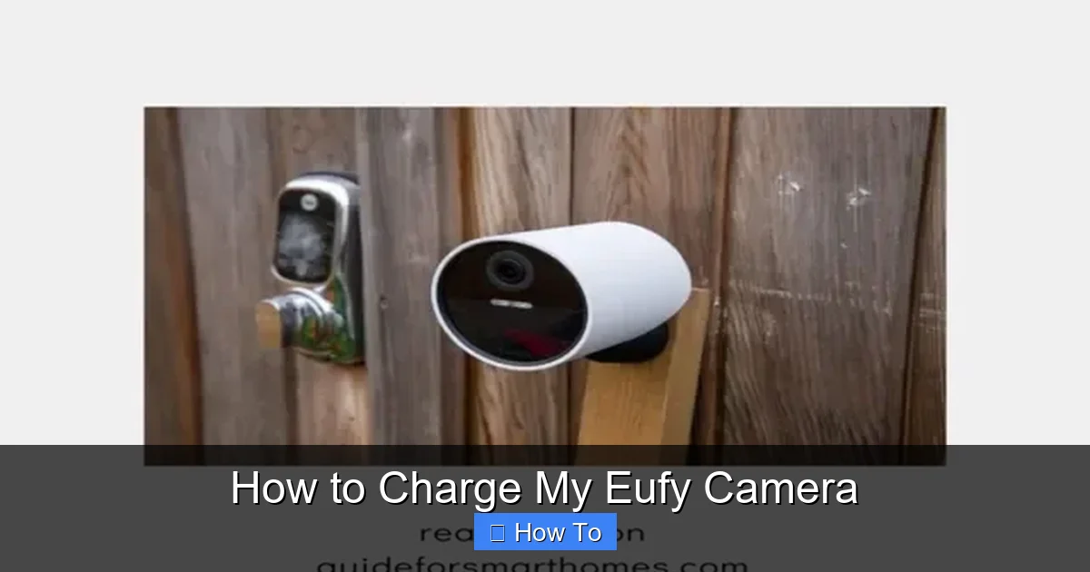 How to Charge My Eufy Camera