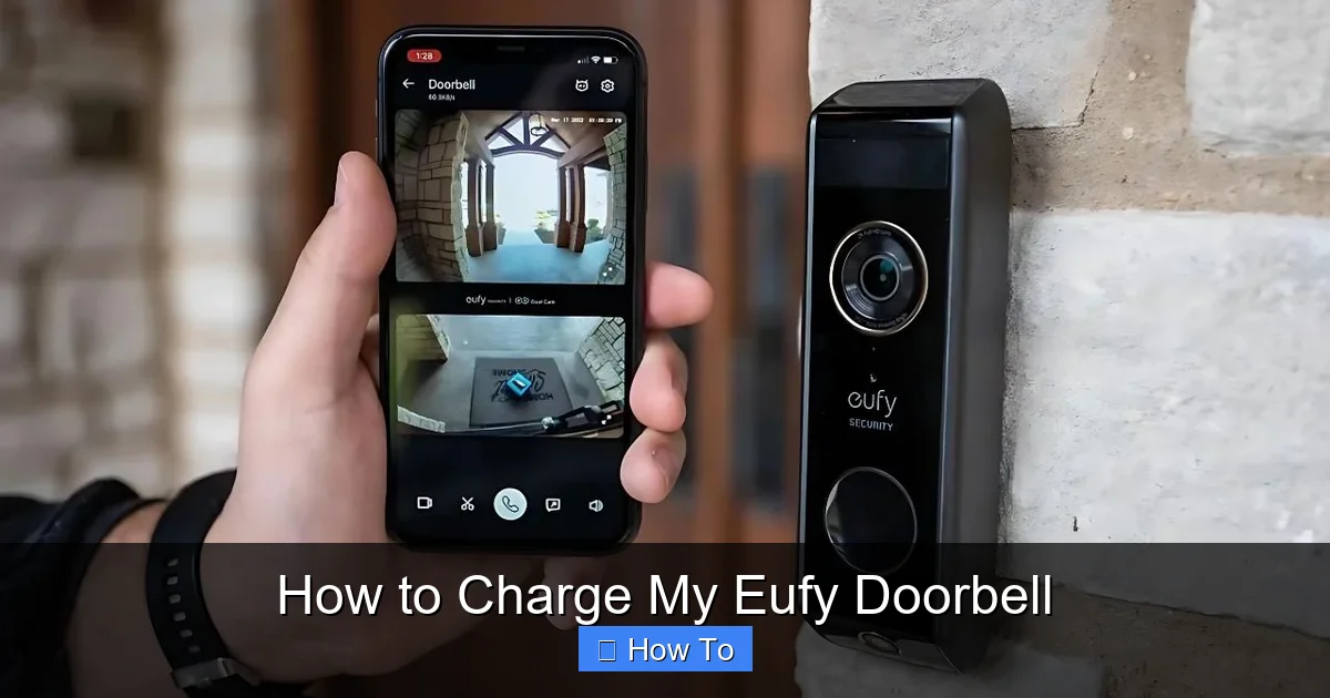 How to Charge My Eufy Doorbell