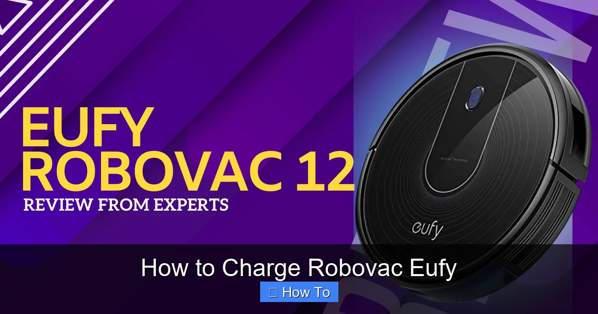 How to Charge Robovac Eufy