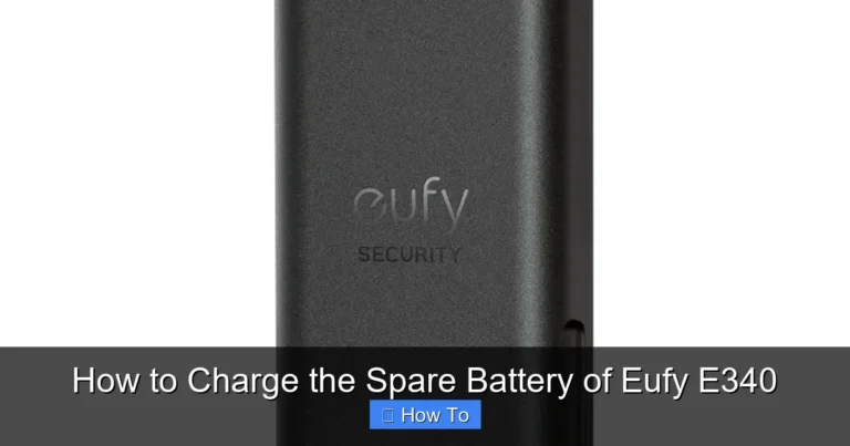 How to Charge the Spare Battery of Eufy E340