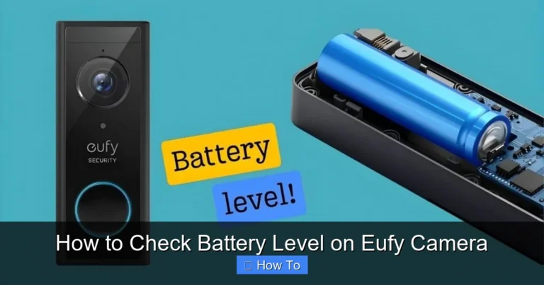 How to Check Battery Level on Eufy Camera