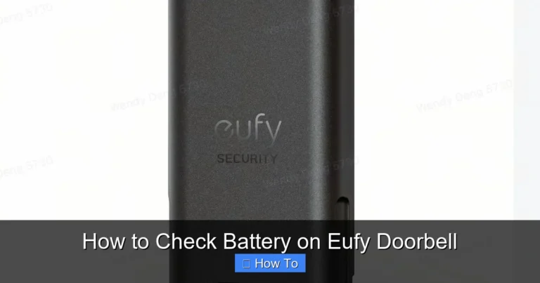 How to Check Battery on Eufy Doorbell