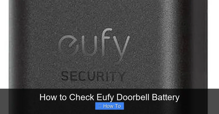 How to Check Eufy Doorbell Battery