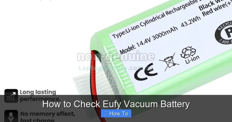 How to Check Eufy Vacuum Battery