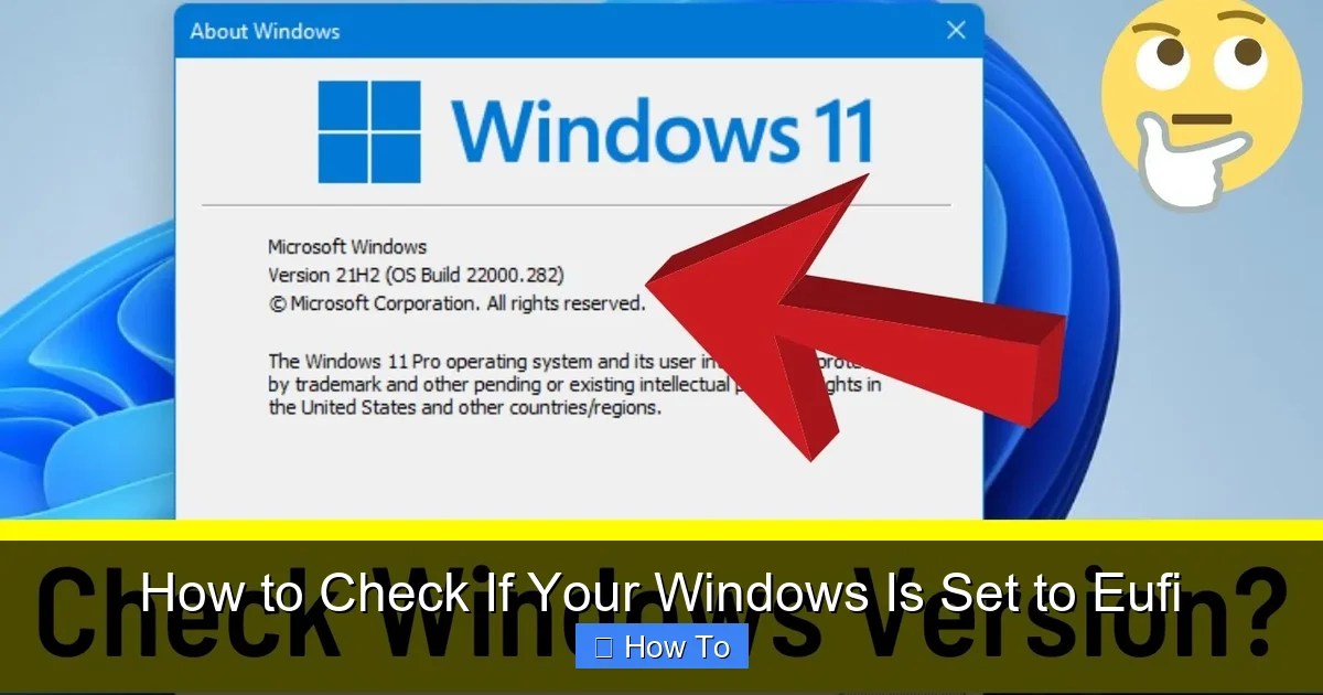 How to Check If Your Windows Is Set to Eufi