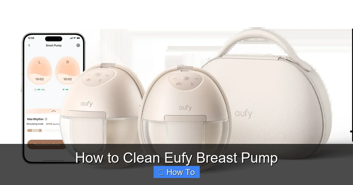 How to Clean Eufy Breast Pump