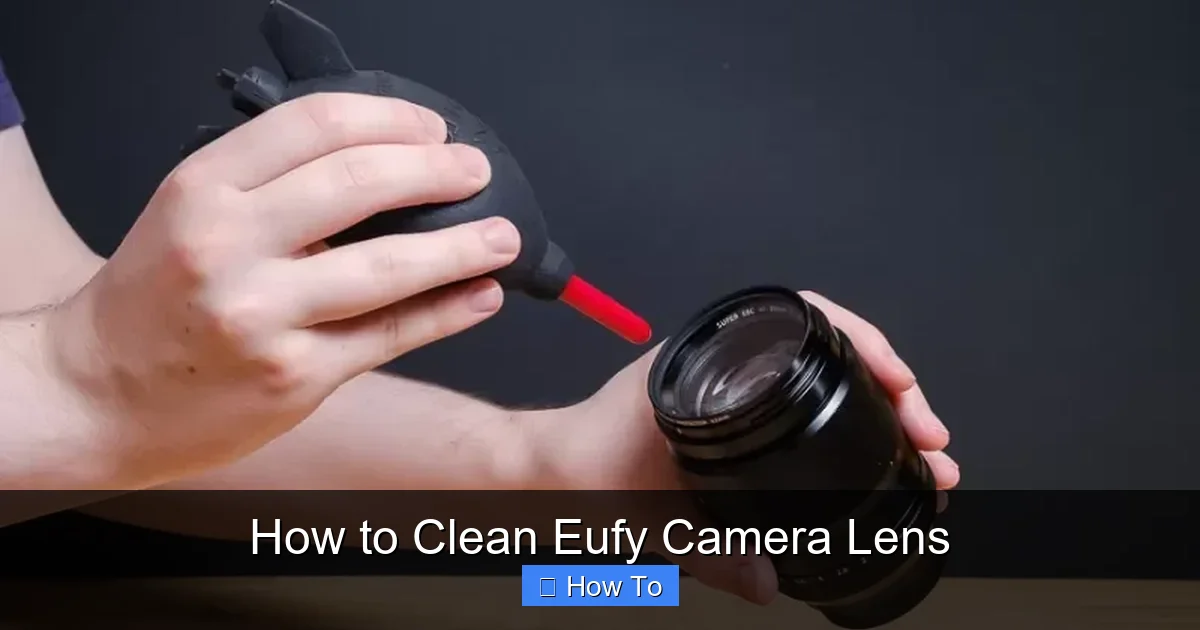 How to Clean Eufy Camera Lens