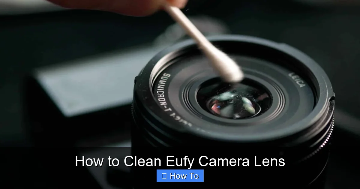 How to Clean Eufy Camera Lens