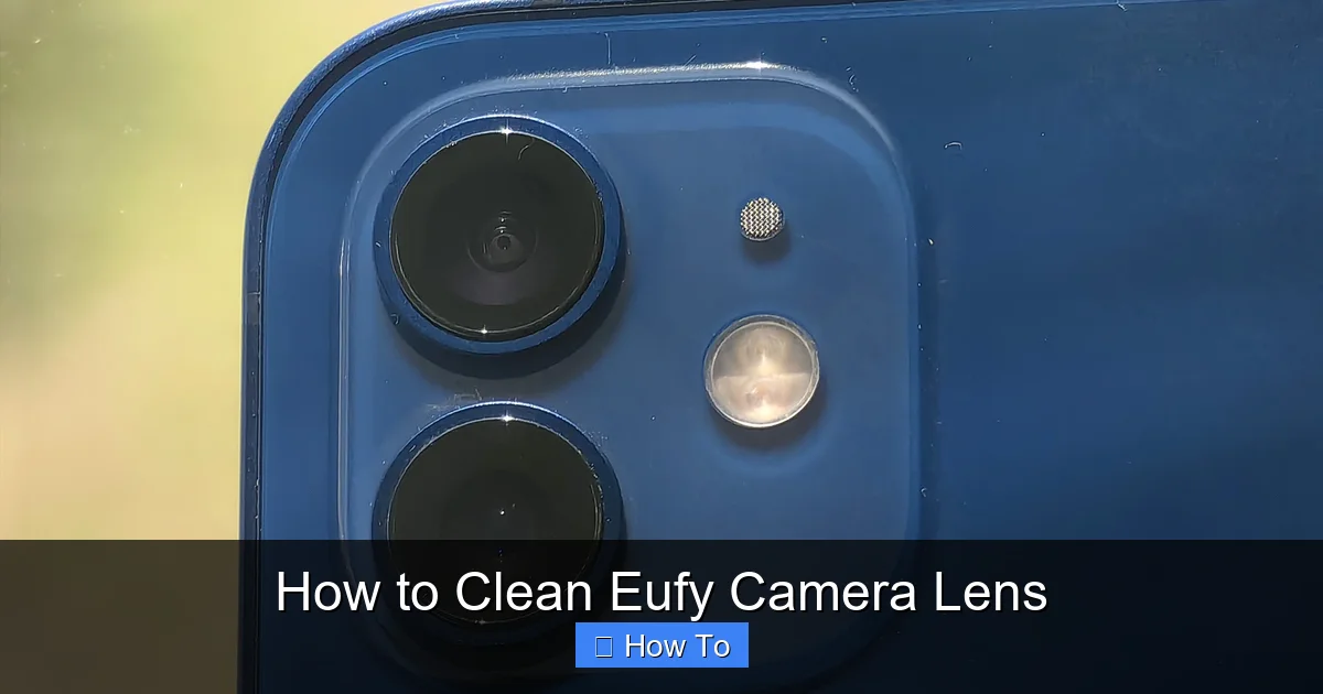 How to Clean Eufy Camera Lens