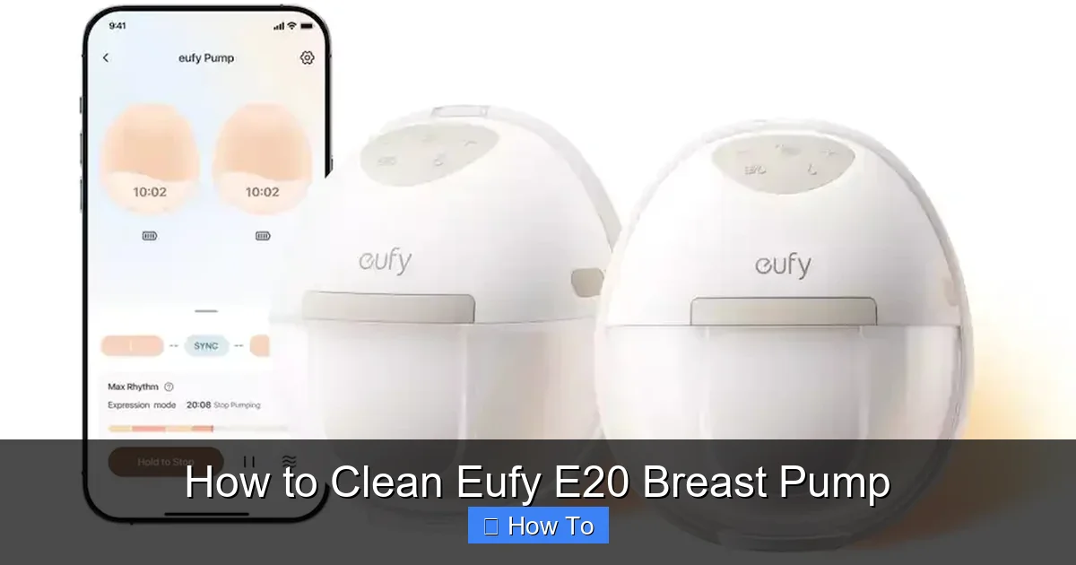 How to Clean Eufy E20 Breast Pump