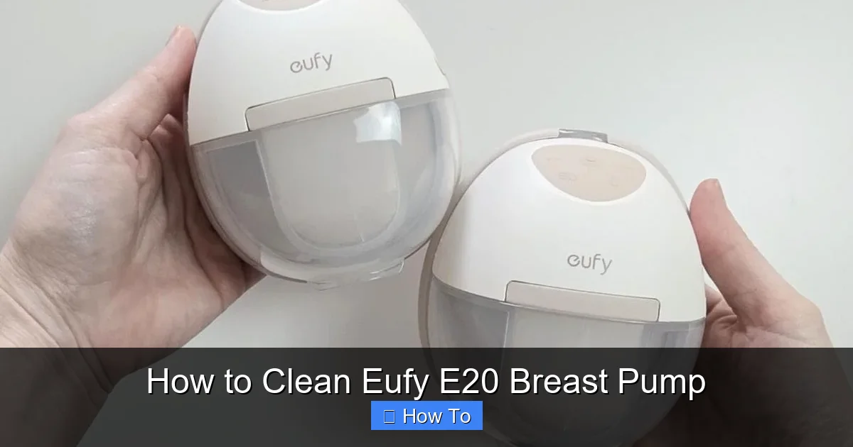 How to Clean Eufy E20 Breast Pump