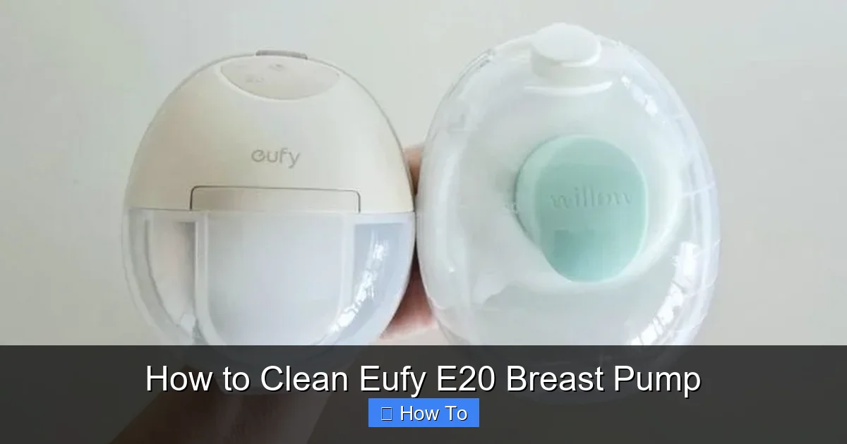 How to Clean Eufy E20 Breast Pump