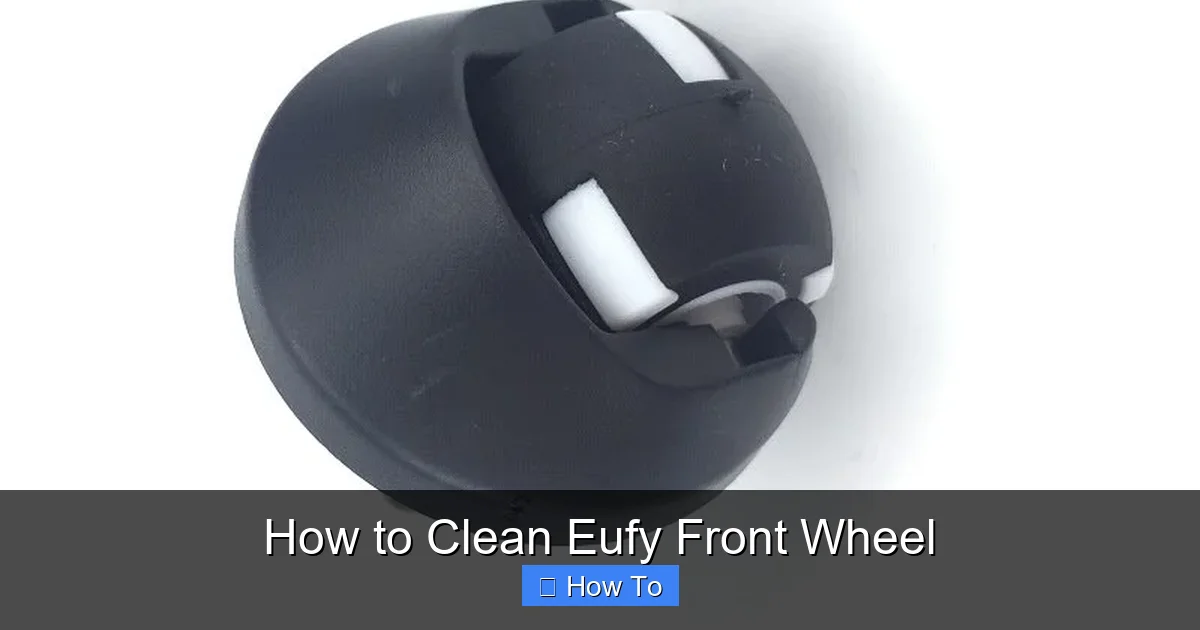 How to Clean Eufy Front Wheel