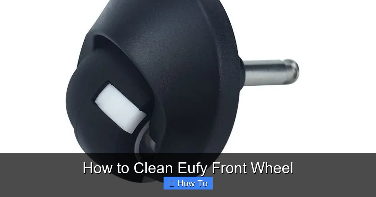 How to Clean Eufy Front Wheel