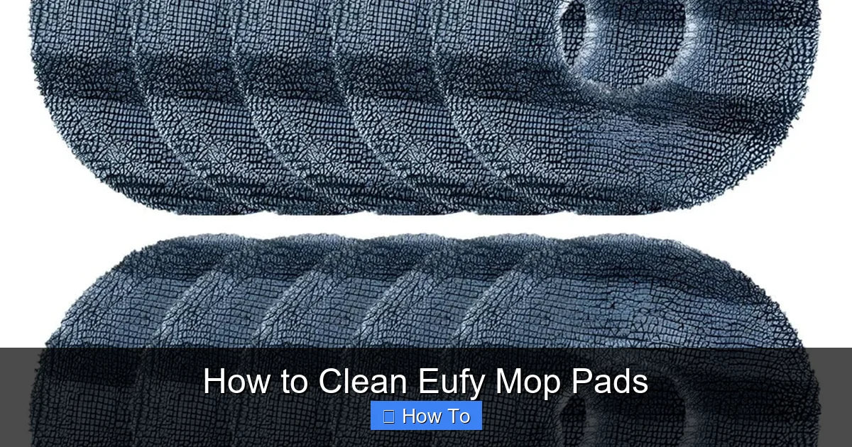How to Clean Eufy Mop Pads