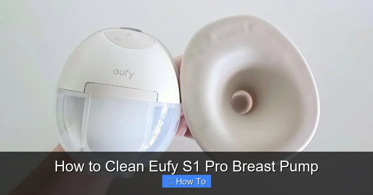 How to Clean Eufy S1 Pro Breast Pump