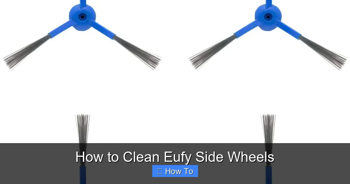 How to Clean Eufy Side Wheels