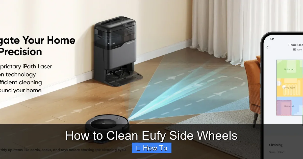How to Clean Eufy Side Wheels