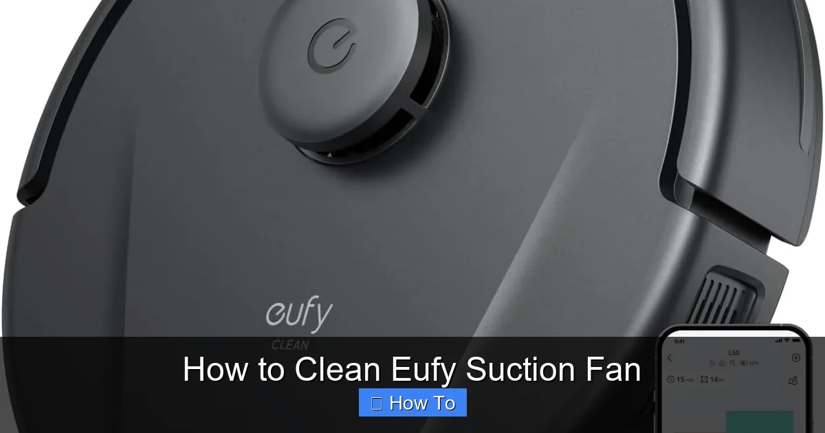 How to Clean Eufy Suction Fan