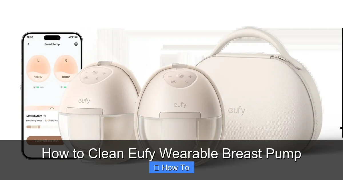 How to Clean Eufy Wearable Breast Pump