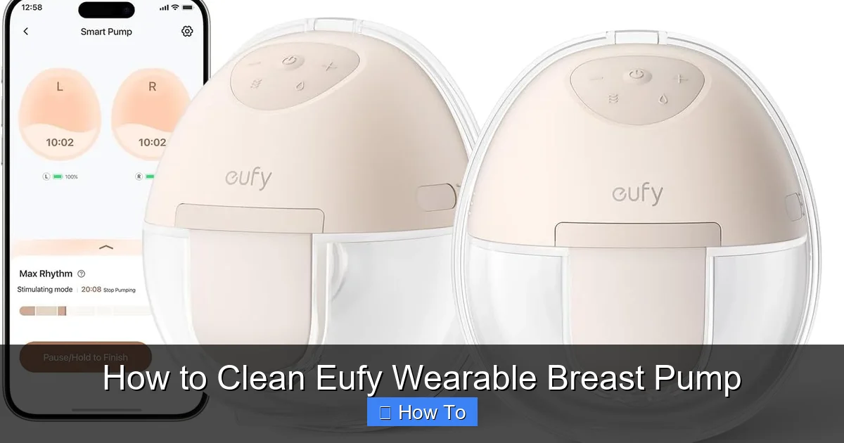 How to Clean Eufy Wearable Breast Pump