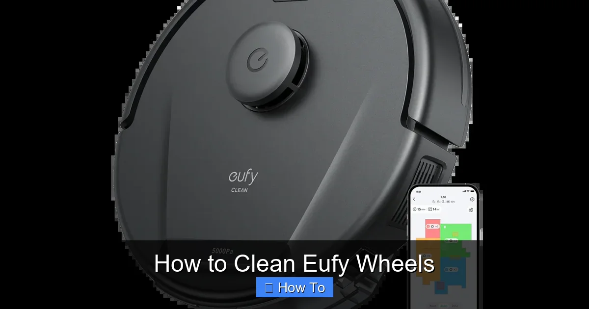 How to Clean Eufy Wheels