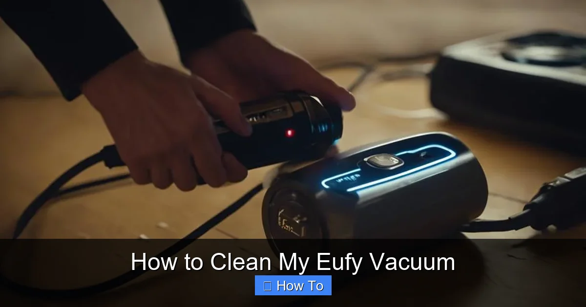 How to Clean My Eufy Vacuum