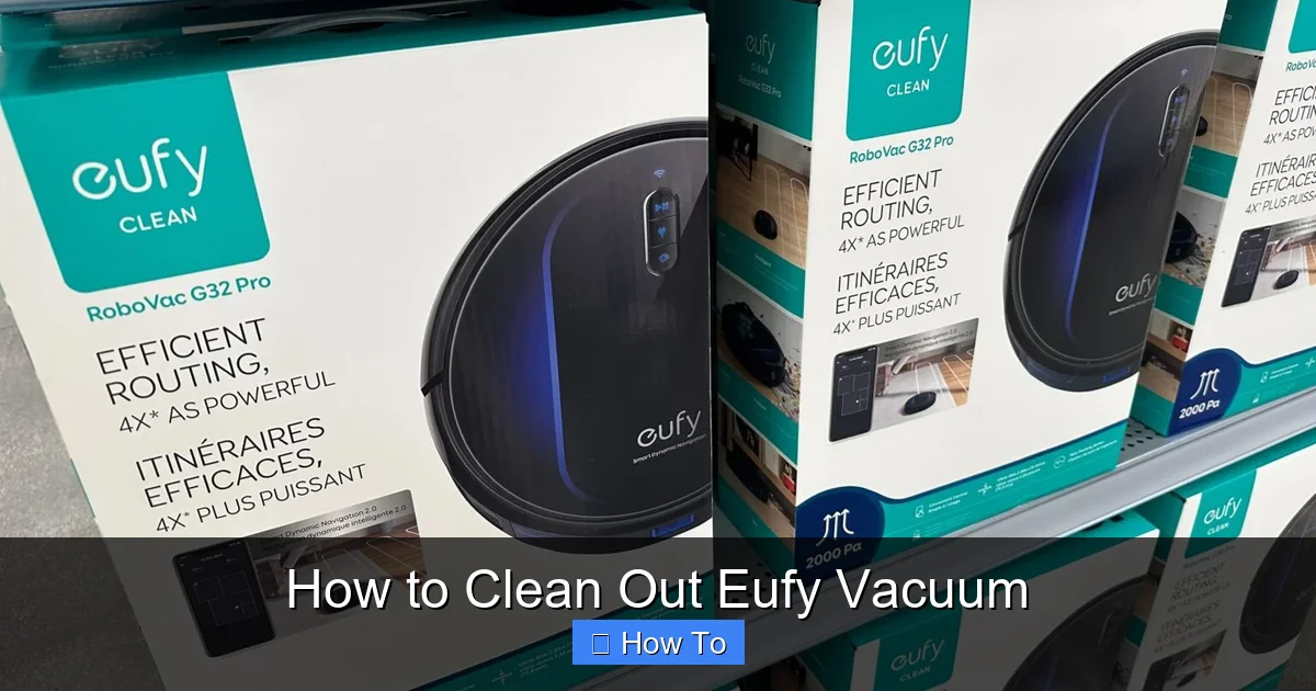 How to Clean Out Eufy Vacuum