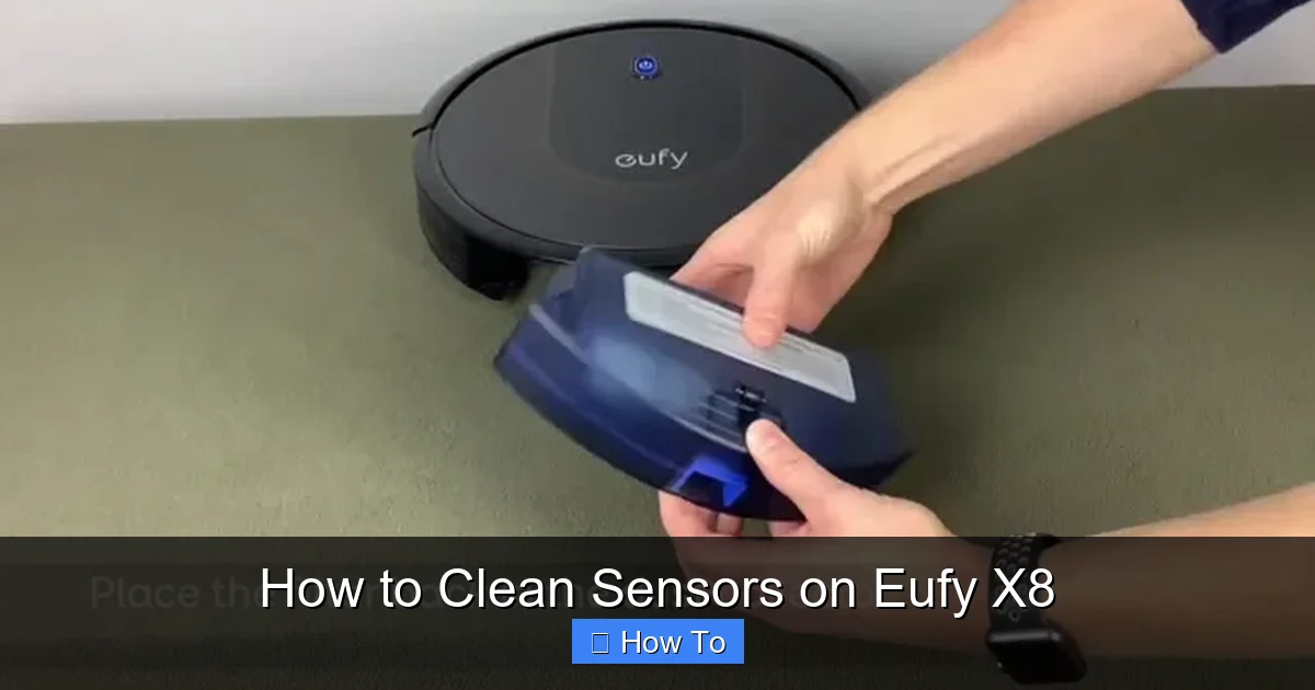 How to Clean Sensors on Eufy X8