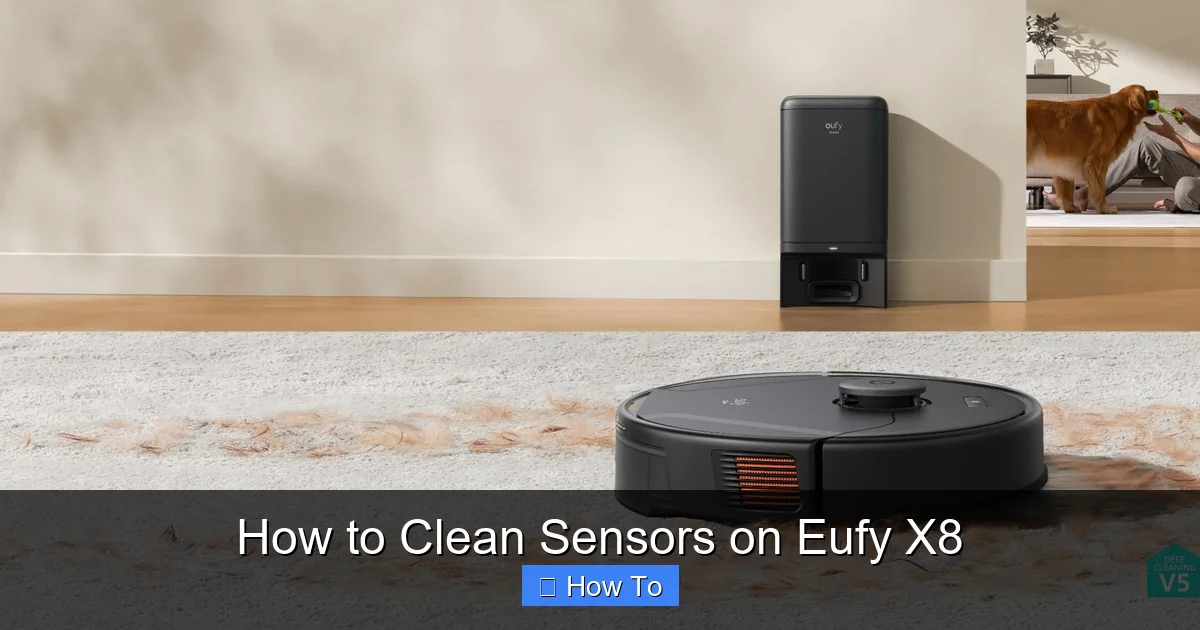 How to Clean Sensors on Eufy X8