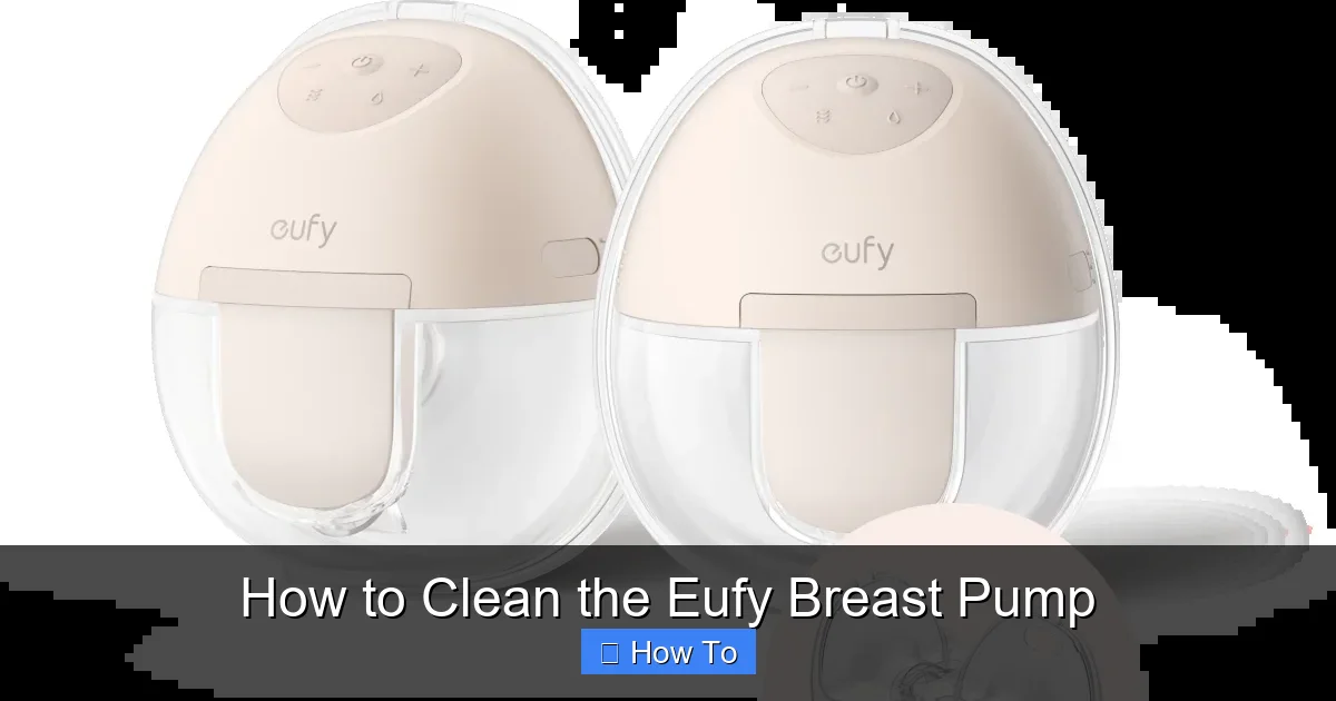 How to Clean the Eufy Breast Pump