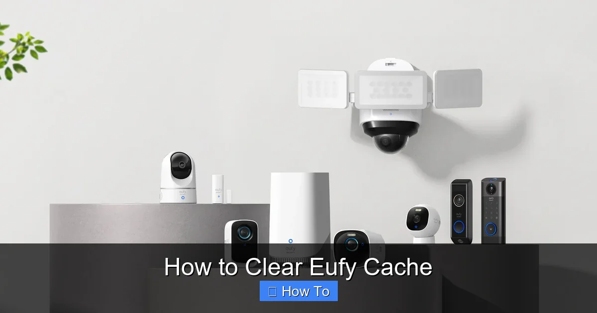 How to Clear Eufy Cache