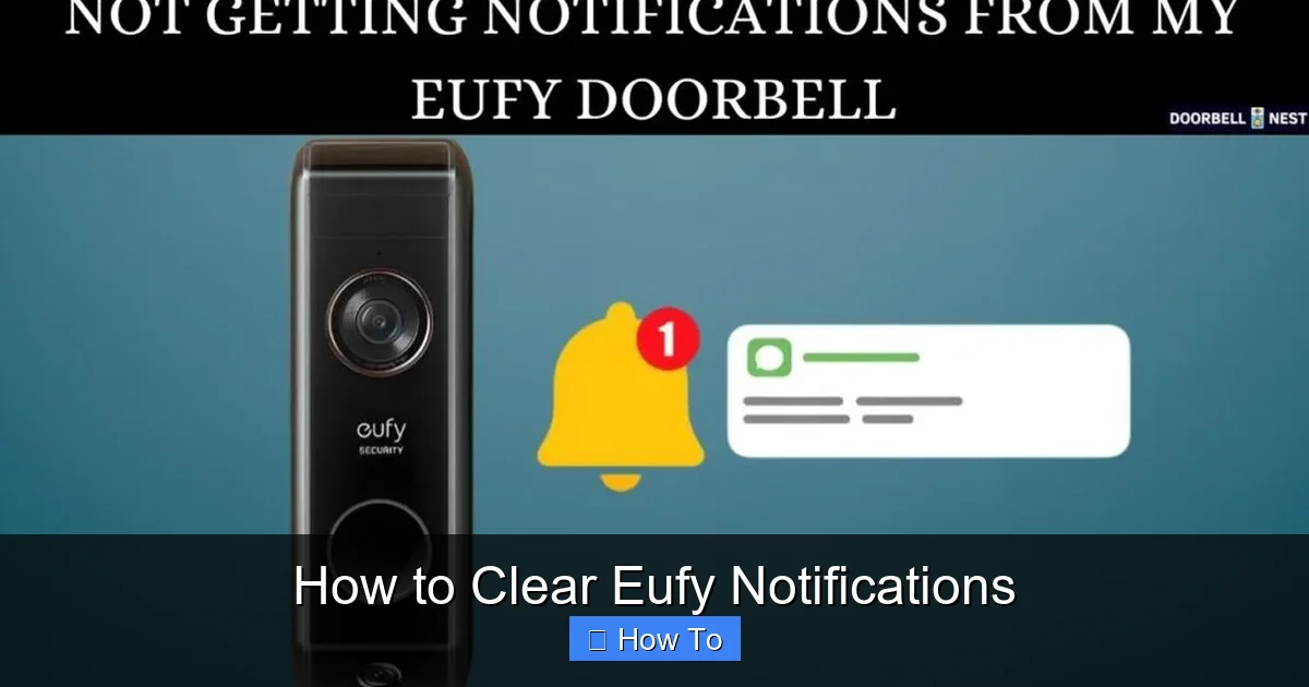 How to Clear Eufy Notifications