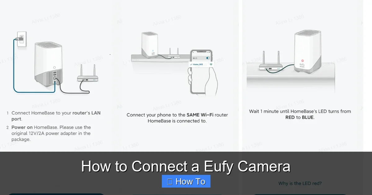 How to Connect a Eufy Camera