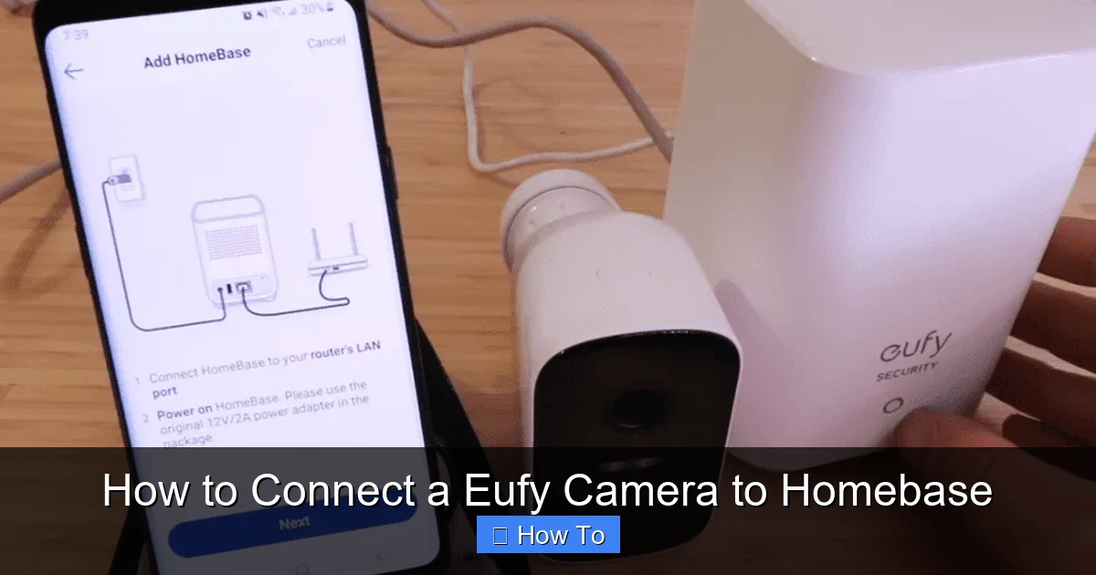 How to Connect a Eufy Camera to Homebase