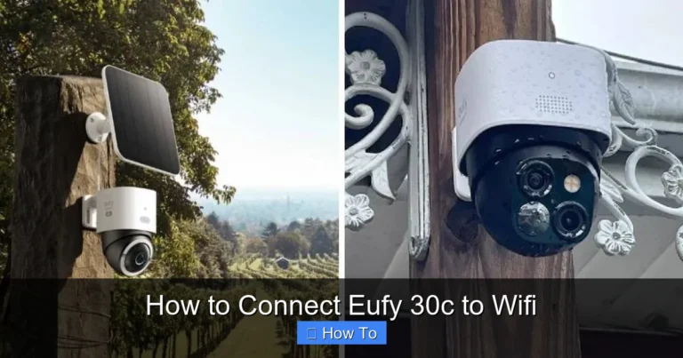 How to Connect Eufy 30c to Wifi