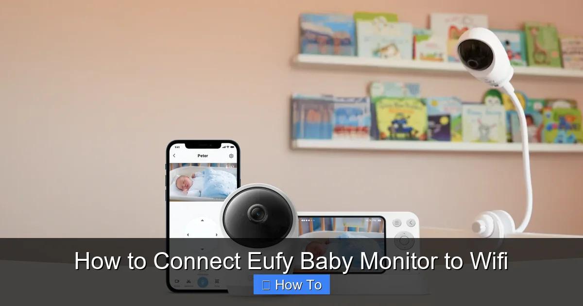 How to Connect Eufy Baby Monitor to Wifi