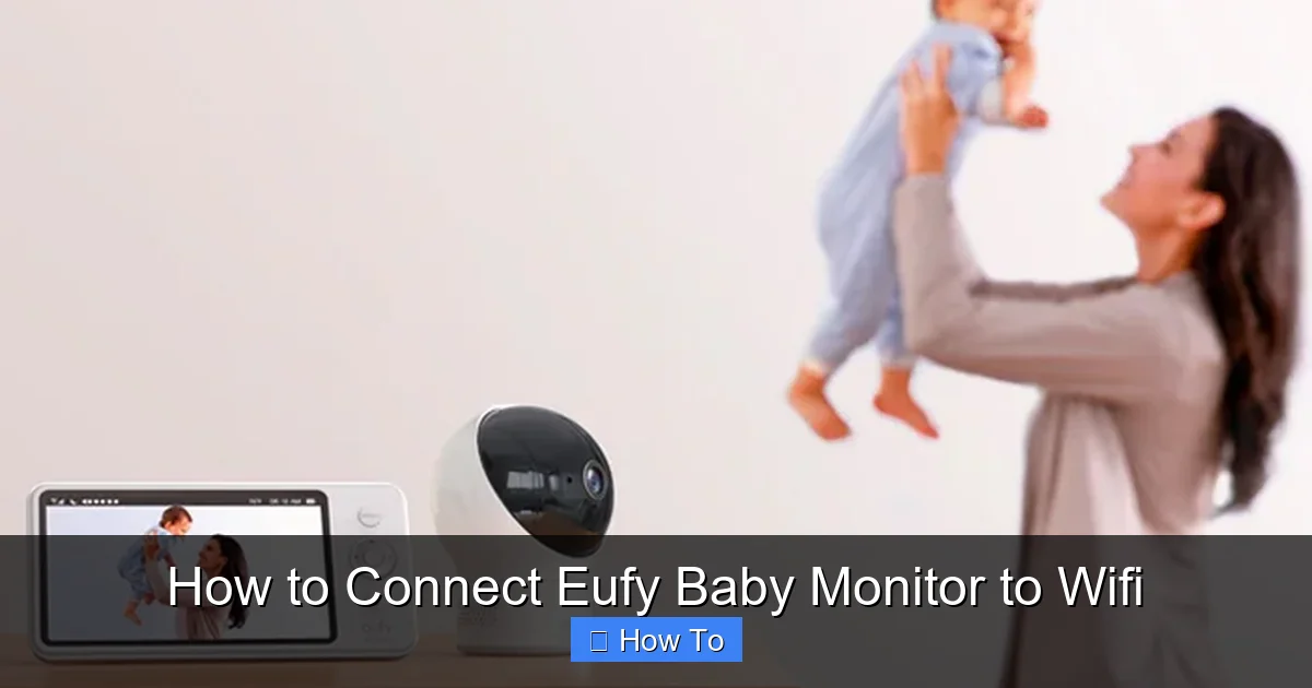 How to Connect Eufy Baby Monitor to Wifi