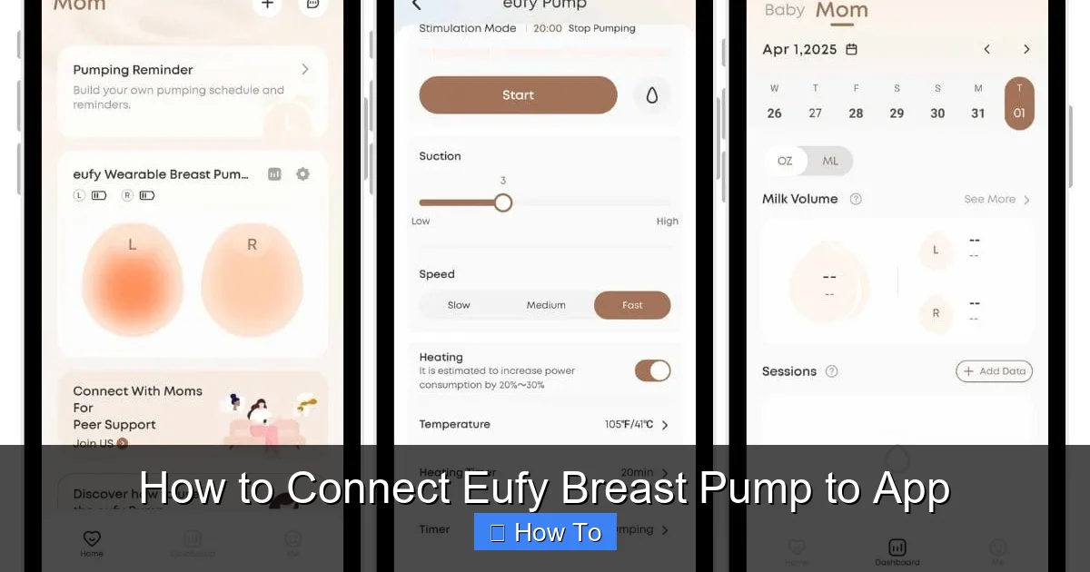 How to Connect Eufy Breast Pump to App