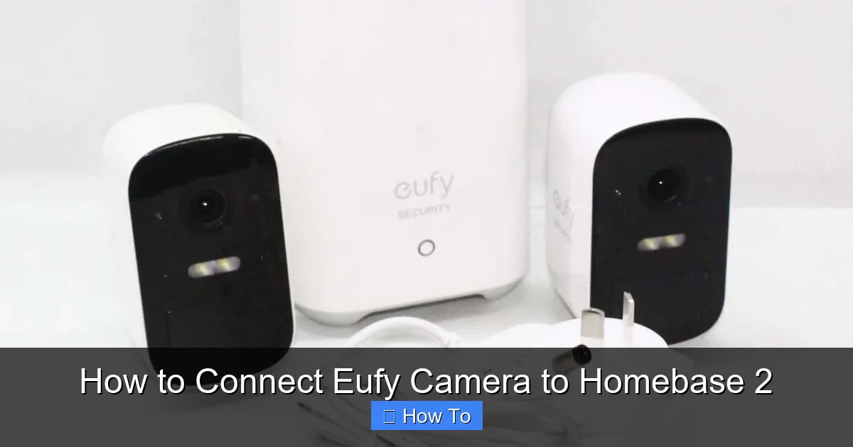 How to Connect Eufy Camera to Homebase 2