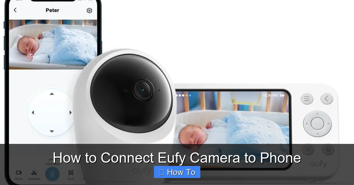 How to Connect Eufy Camera to Phone