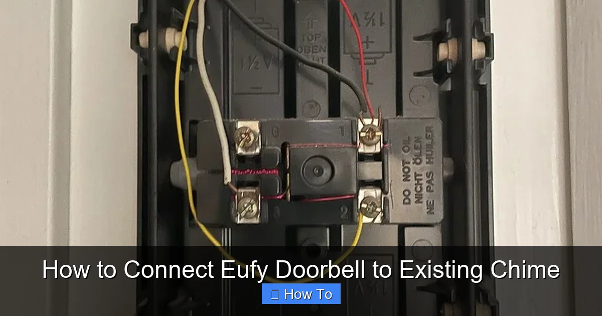 How to Connect Eufy Doorbell to Existing Chime
