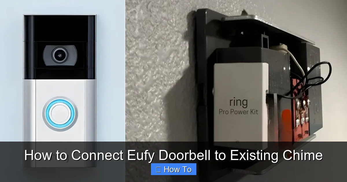 How to Connect Eufy Doorbell to Existing Chime