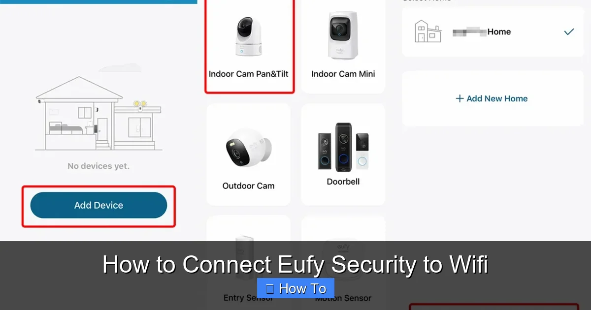 How to Connect Eufy Security to Wifi